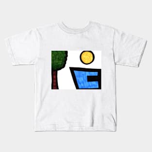 Sunny Pool Day Kids T-Shirt